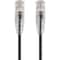 Monoprice Slimrun Cat6 Utp Cable-6-Inch Black 13508 - alternate 1